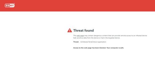 Page blocked
