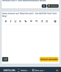 Erweiterter Editor