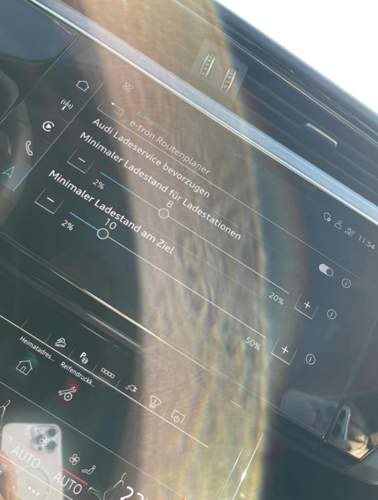 Etron Routenplaner unter Navigation