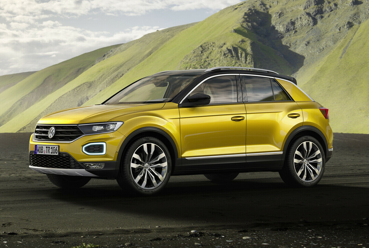 So sieht VW den T-Roc besonders gern: Ein bisschen offroad. Allradantrieb gibt es ab 150 PS