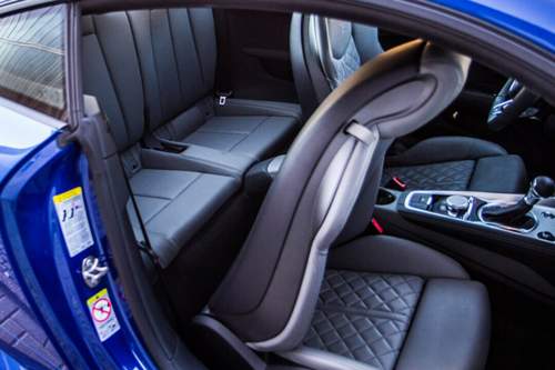 Nur Notsitze: Die Rückbank des Audi TT