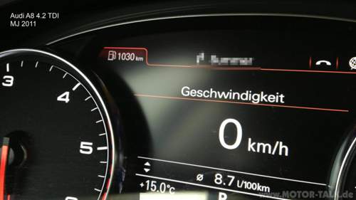 A8 4.2 TDI Verbrauch und Reichweite