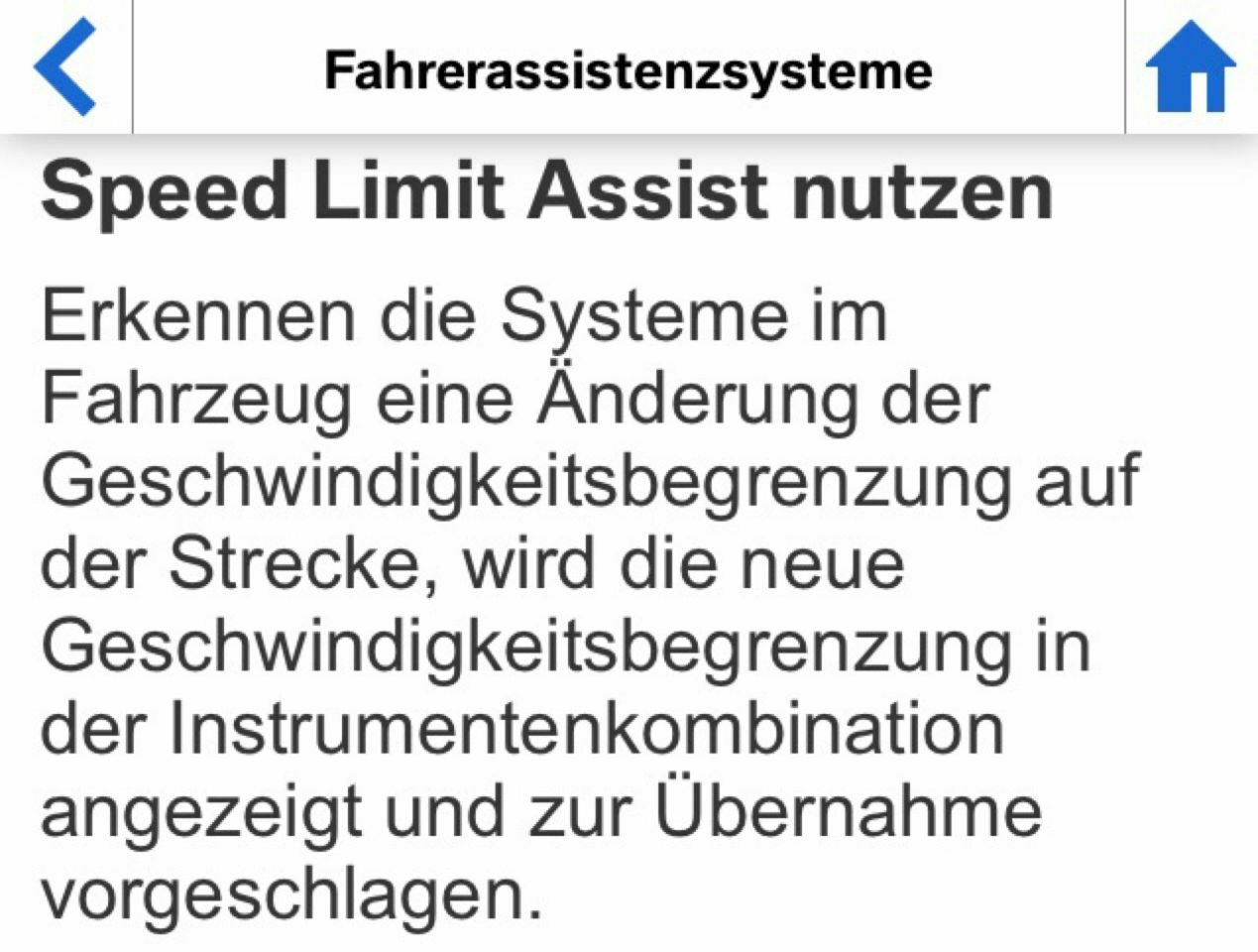 Wie funktioniert "Speed Limit Assist"?