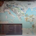 GPS Live-Tracking Karte. Linien einzelner Teams und die Nadel von Team 88 beim Ziel in Jordanien.