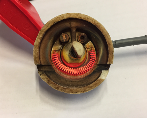 Kaltstartautomatik glüht rot