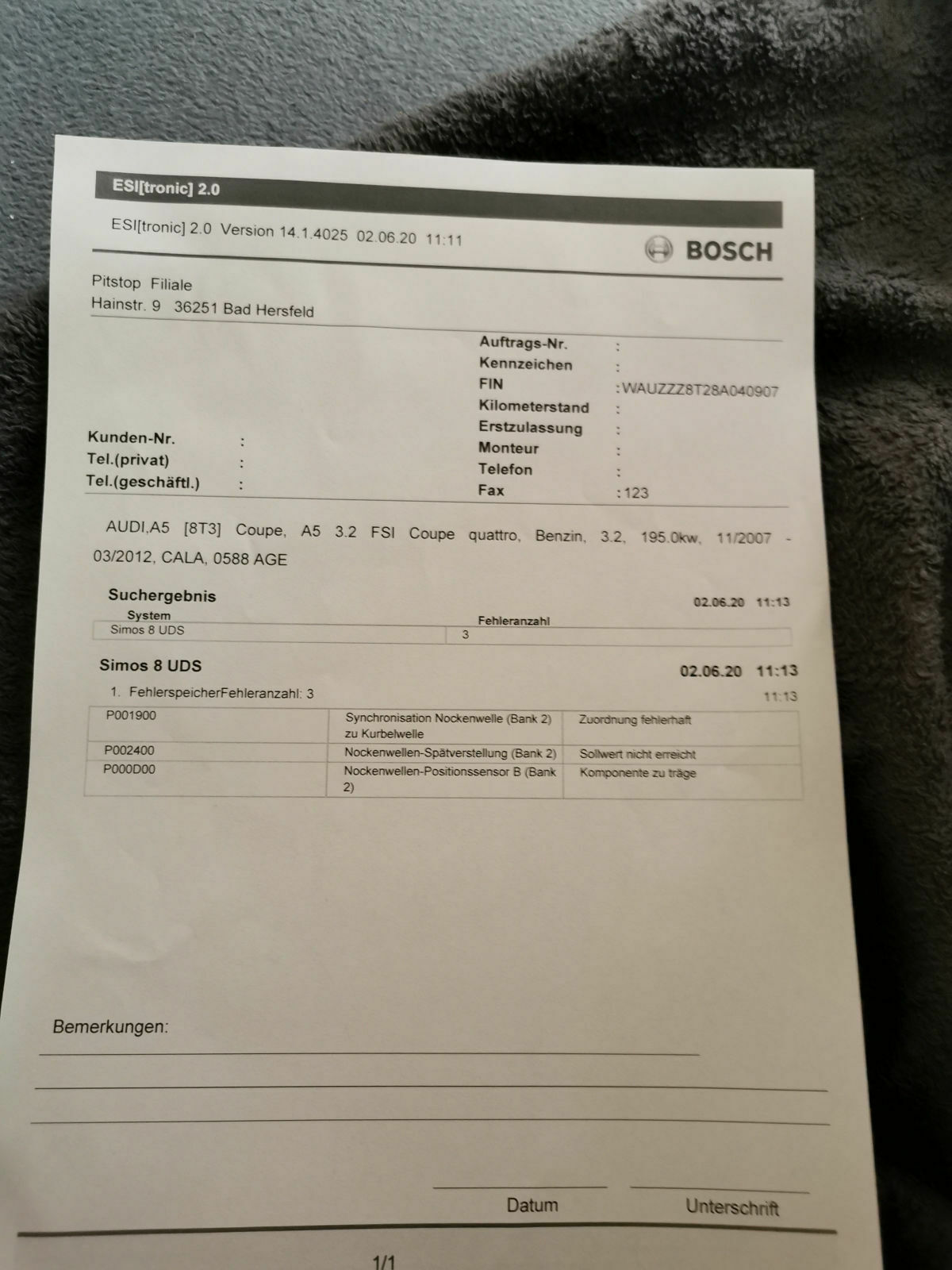Wie hoch ist die Chance einer Werkstatt Pfusch beim Steuerkettenwechsel nachzuweisen?