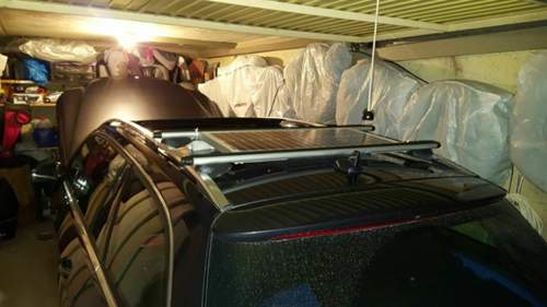 E350 mit Solarpanel - Blick von hinten