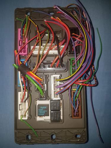 Mini R52 Sicherungskasten Rückseite mit