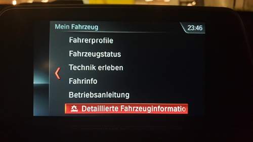 AAidrive Menüpunkt