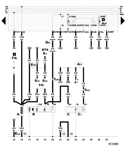 Stromlaufplan einzeln groß