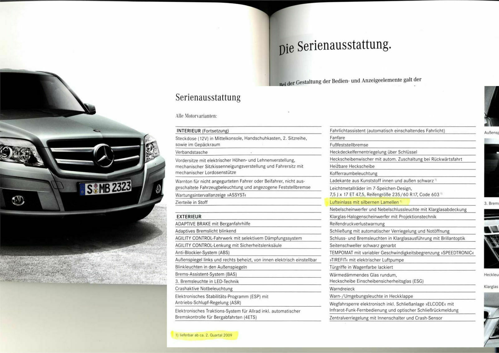Wie sieht der Standard Kühlergrill aus?