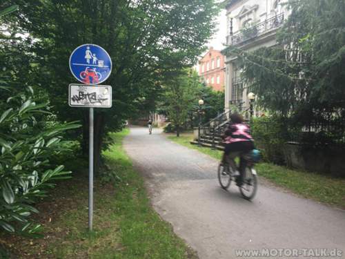 Ende Geh- und Radweg