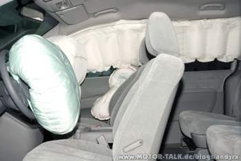 moderne Autos haben viele Airbags...
