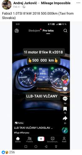 Laufleistung 1.0 tsi