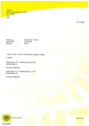 Fehlercodes