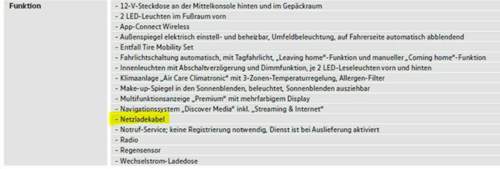Netzladekabel