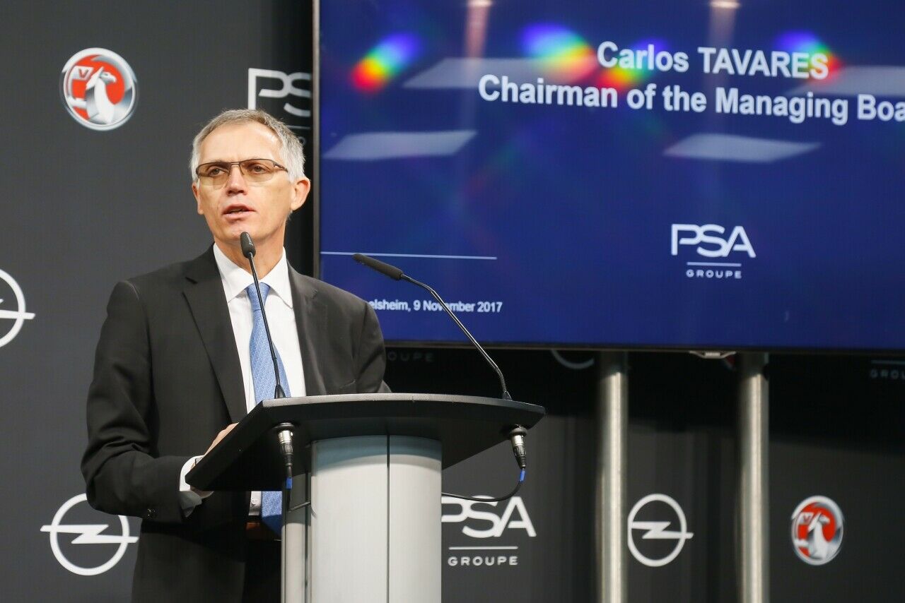 PSA-Chef und Opel-Aufsichtsratschef Carlos Tavares bei der Vorstellung des Opel-Sanierungsplans