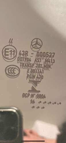 Windschutzscheibe W205 HUD