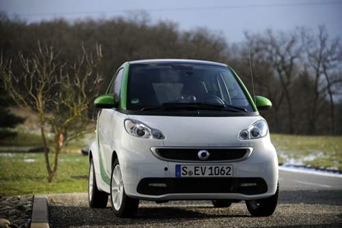 Im Bild der Smart electric drive - der neue Smart wird erst 2016 als E-Variante zu kaufen sein