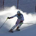Ski-slalom-ist anspruchsvoll