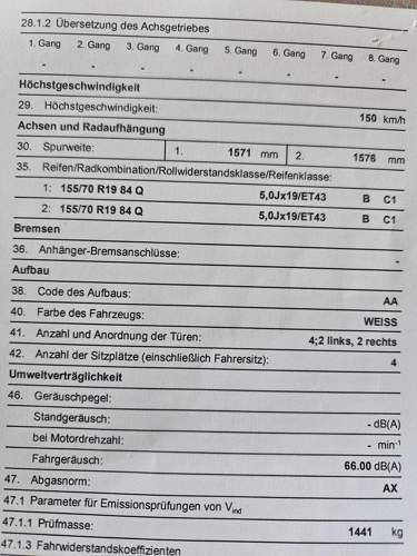 I3 Reifengröße