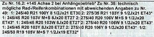 Rad-Reifenkombinationen M40i