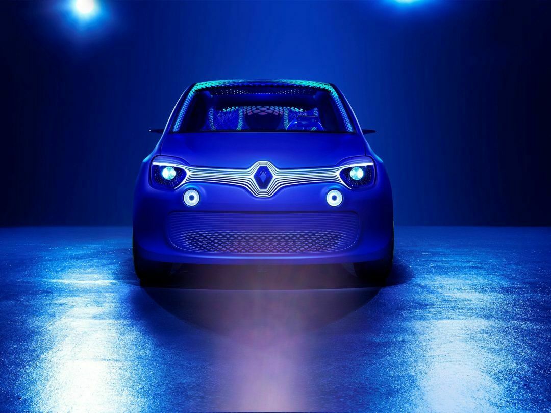 Die Front des Twin'Z erinnert an die jüngsten Neuvorstellungen aus dem Hause Renault.