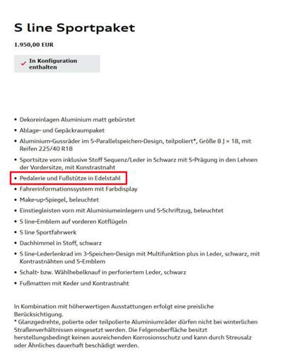 S-line-sportpaket