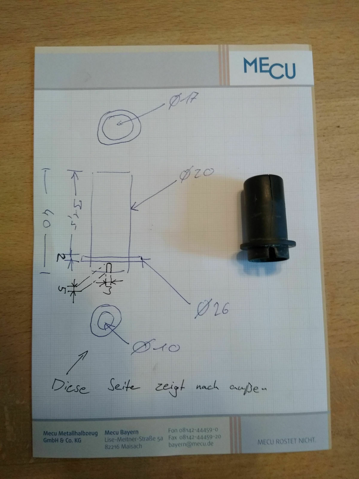 Wischermotor hinten..