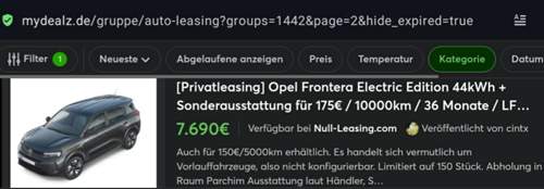 Beispiel mit Standardausstattung