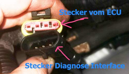 ECU Stecker& Diagnose Stecker