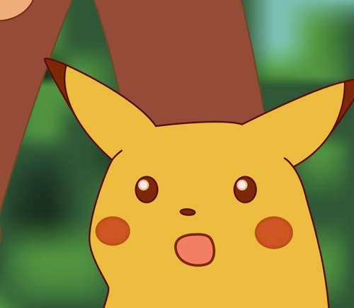 Suprised pikachu