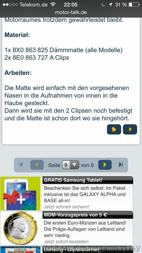 Wo sind die alten Audi A3 und A1 Themen hin?