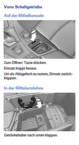 Getränkehalter Handschalter