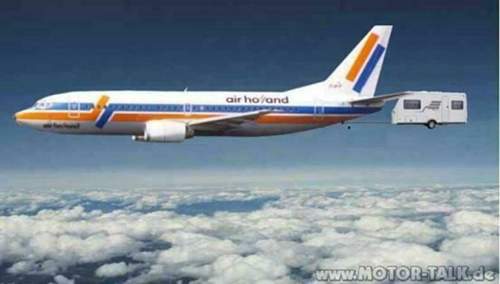 Flugzeug-wohnwagen