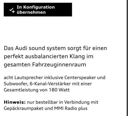 Audi Sound System