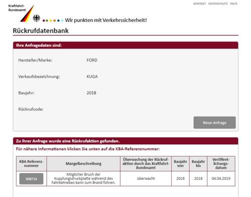 Rückruf