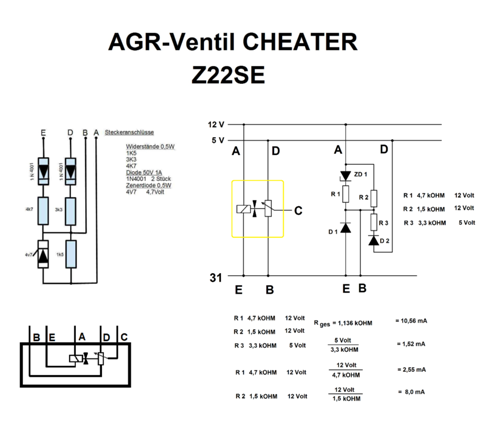 Agr cheater z22se
