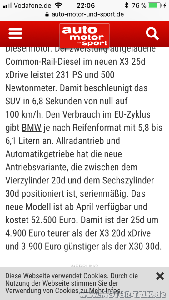 X3 mit dem 2.5D