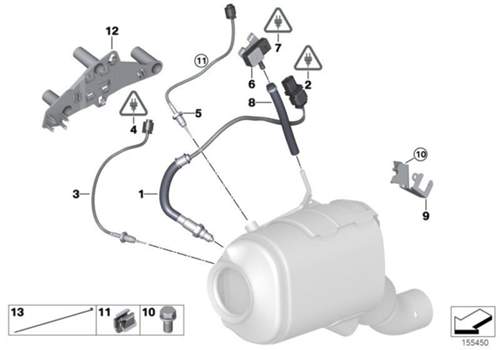 Abgasgegendruck Sensor/Schlauch