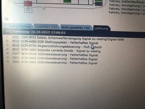 Fehlerliste