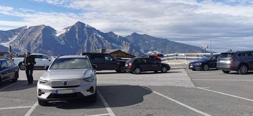 XC40 Extended Range in den Alpen