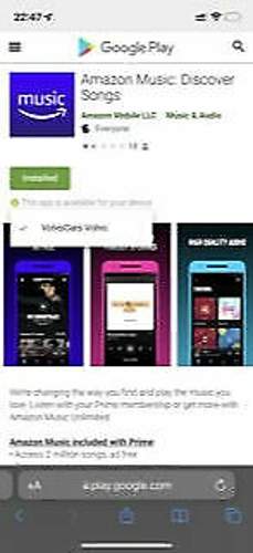 Installation über PlayStore im Browser