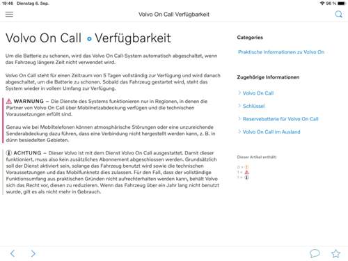 Volvo Beschreibt, On Call 5 Tage