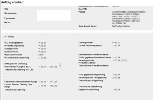 Screenshot Händler Volvo Tool
