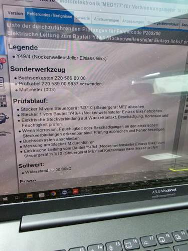 Fehlermeldung