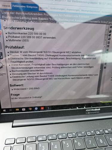 Fehlermeldung