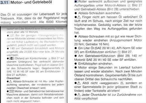 Öle erneuern