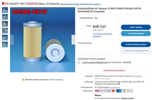 Filter neu