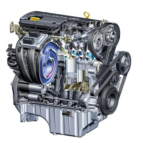 Opel Z18XER Schnittdarstellung (Copyright Adam Opel AG)